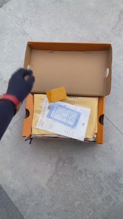 Louis Vuitton LV Monogram Trainer Logo White Red